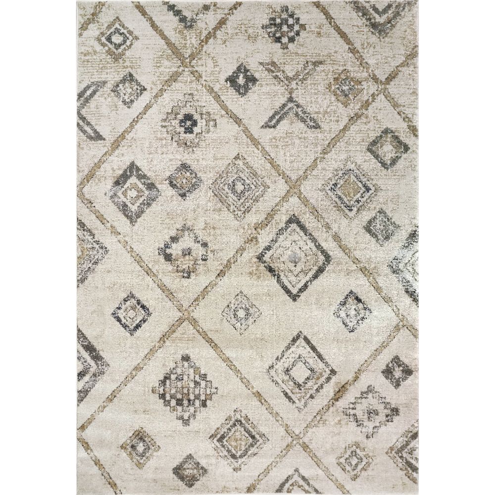 Dynamic Rugs 62014-060 Carlisle 5.2 Ft. X 7 Ft. Rectangle Rug in Ivory/Grey